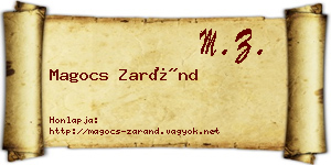 Magocs Zaránd névjegykártya